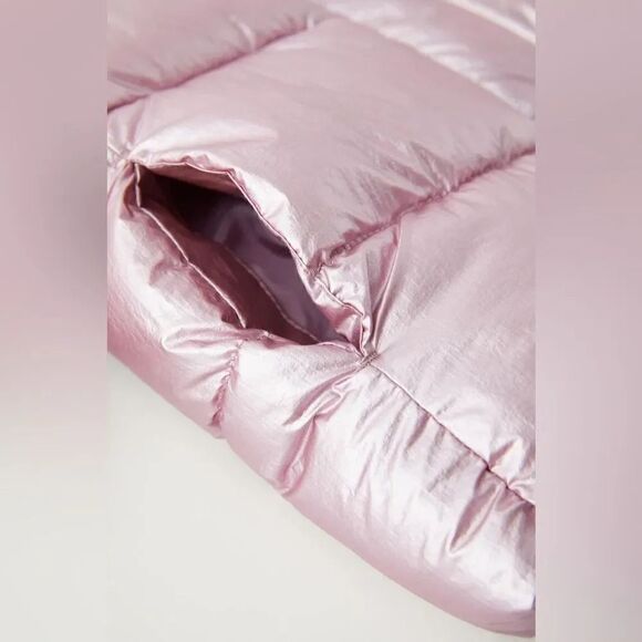 ZARA METALLIC PUFFER COAT - Picture 7 of 7